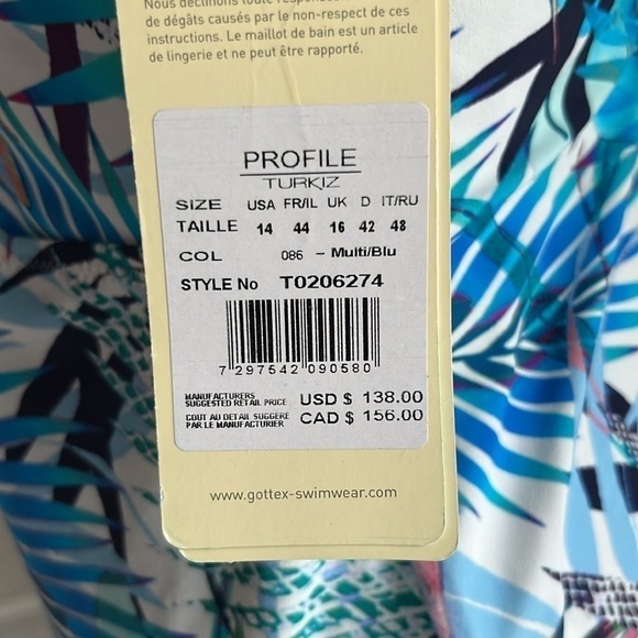 Profile By Gottex One Piece Swimsuit NEW! - Picture 5 of 9